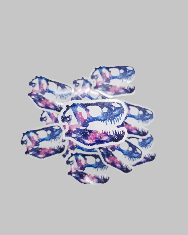 galaxy T. rex vinyl sticker