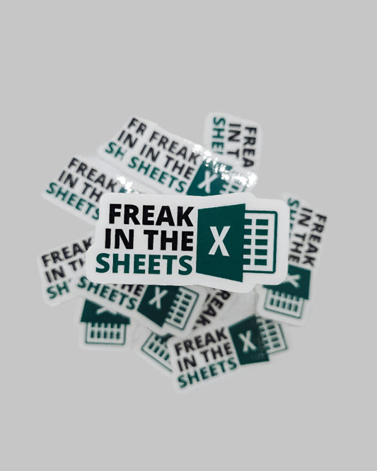 freak in the sheets vinyl sticker